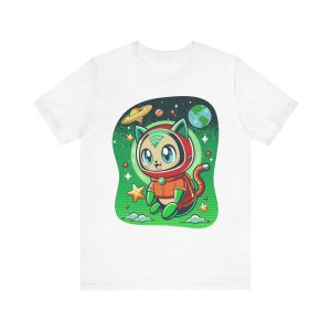 Space Cat T Shirt, Astronaut Cats, Space Kitty T Shirt, Gifts For Space Lovers, T Shirts For Cat Lovers, Galaxy Cat T Shirt