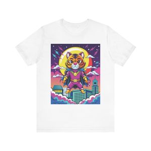 Flying Tiger T Shirt, Tiger On T Shirt, Super Hero Tiger, Super Tiger, Tiger Graphic Tee, Tiger Love, Animallove, Animal Themed Gifts