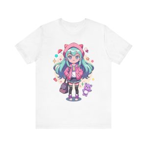 Cute Anime Shirts, Kawaii T Shirt, Cute Women's Graphic T Shirts, Gift For Anime Lovers, Bella Canvas Graphic Tee