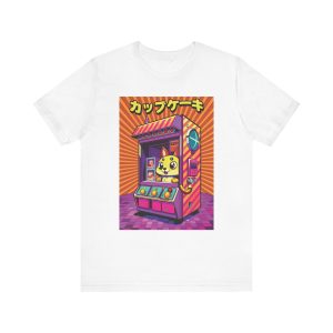 Japanese Cat T Shirt, Retro Cat Shirt, Cupcake Shirt, Anime Cat, Vintage Cat Shirt, Kawaii Tshirt