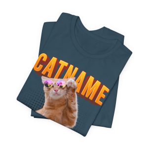 custom cat shirt personalized cat shirt custom cat t shirt personalized cat t shirts trending custom cat shirt Customizable Cat Photo Shirt Custom Pet Portrait Shirt