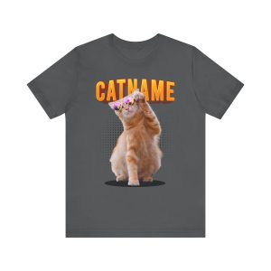 custom cat shirt personalized cat shirt custom cat t shirt personalized cat t shirts trending custom cat shirt Customizable Cat Photo Shirt Custom Pet Portrait Shirt