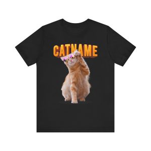 custom cat shirt personalized cat shirt custom cat t shirt personalized cat t shirts trending custom cat shirt Customizable Cat Photo Shirt Custom Pet Portrait Shirt