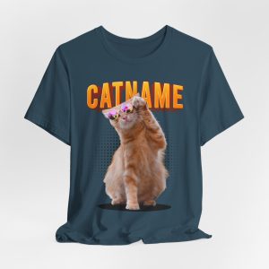 custom cat shirt personalized cat shirt custom cat t shirt personalized cat t shirts trending custom cat shirt Customizable Cat Photo Shirt Custom Pet Portrait Shirt