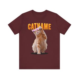 custom cat shirt personalized cat shirt custom cat t shirt personalized cat t shirts trending custom cat shirt Customizable Cat Photo Shirt Custom Pet Portrait Shirt