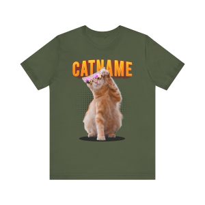 custom cat shirt personalized cat shirt custom cat t shirt personalized cat t shirts trending custom cat shirt Customizable Cat Photo Shirt Custom Pet Portrait Shirt