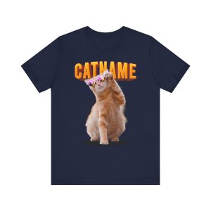 custom cat shirt personalized cat shirt custom cat t shirt personalized cat t shirts trending custom cat shirt Customizable Cat Photo Shirt Custom Pet Portrait Shirt